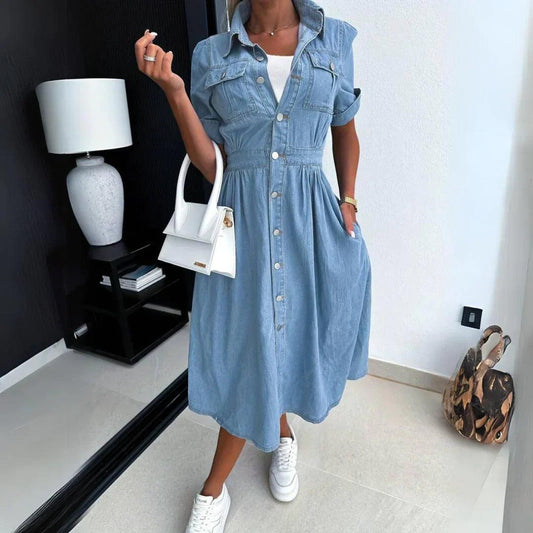 Amélie - Robe en jean tendance - Floriebelle