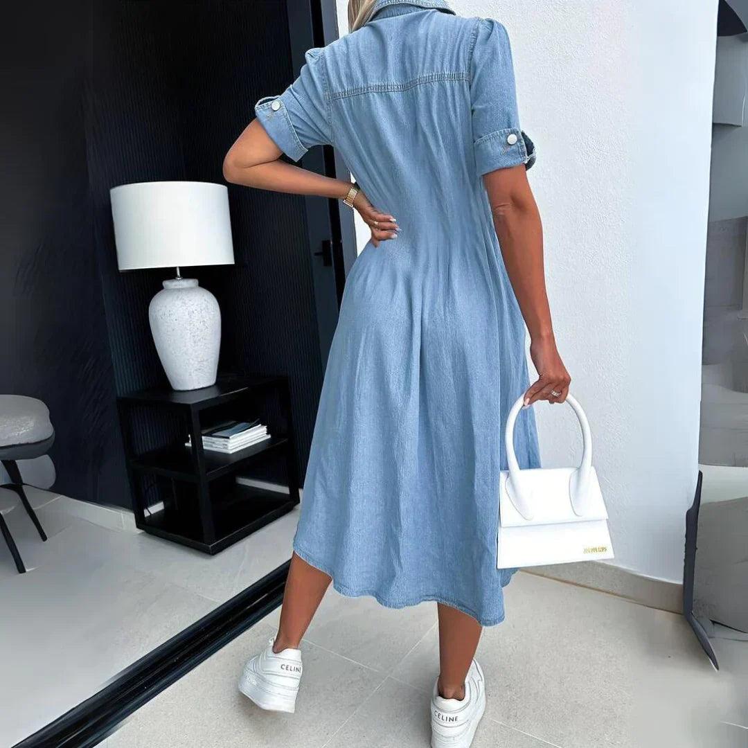 Amélie - Robe en jean tendance - Floriebelle