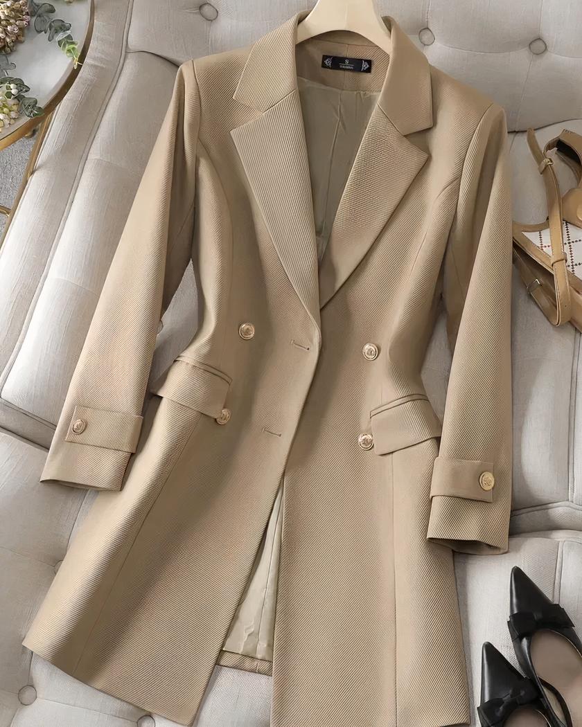 Blazer long d’hiver pour femme