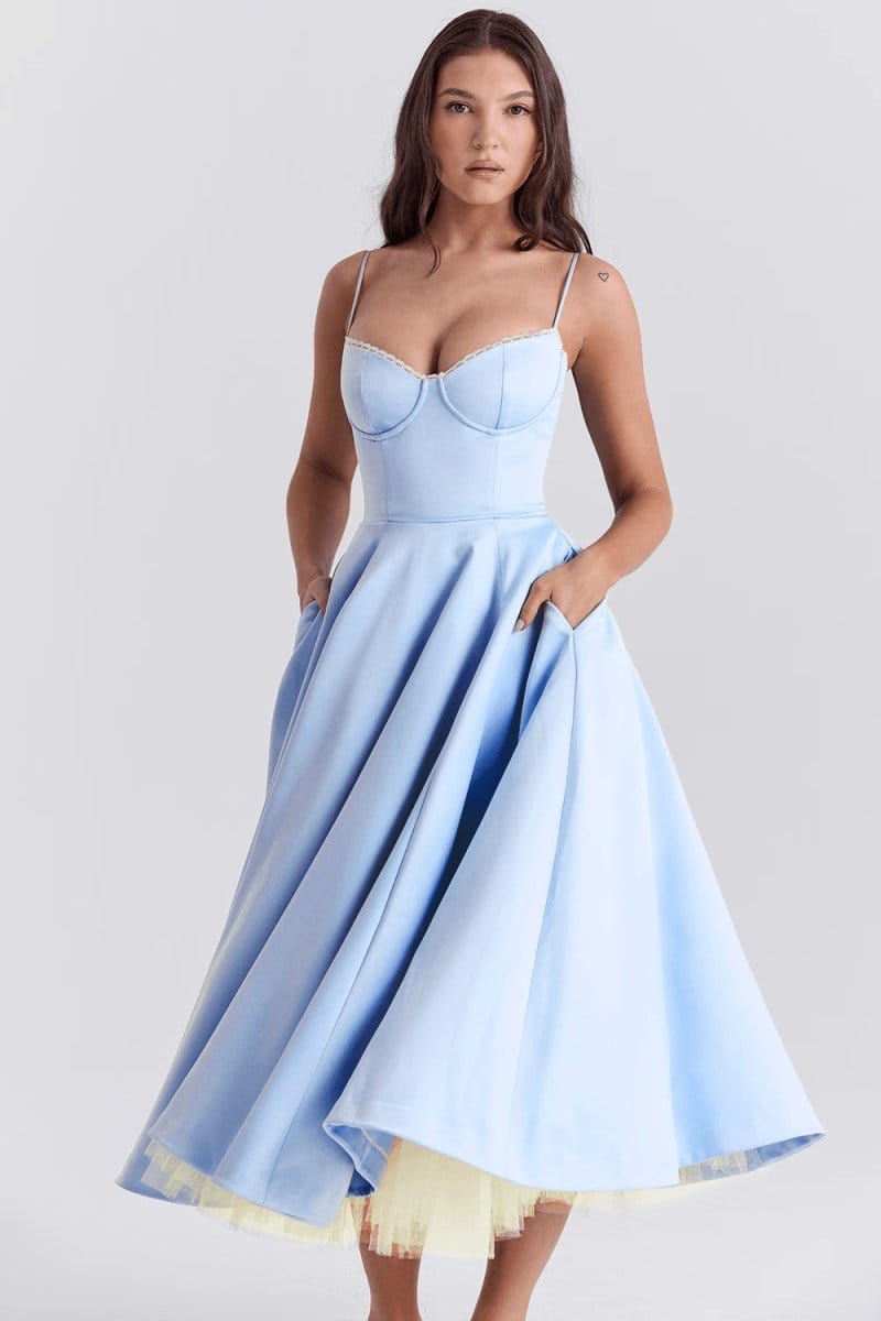 Sophie | Robe Longue Amincissante De Luxe - Floriebelle