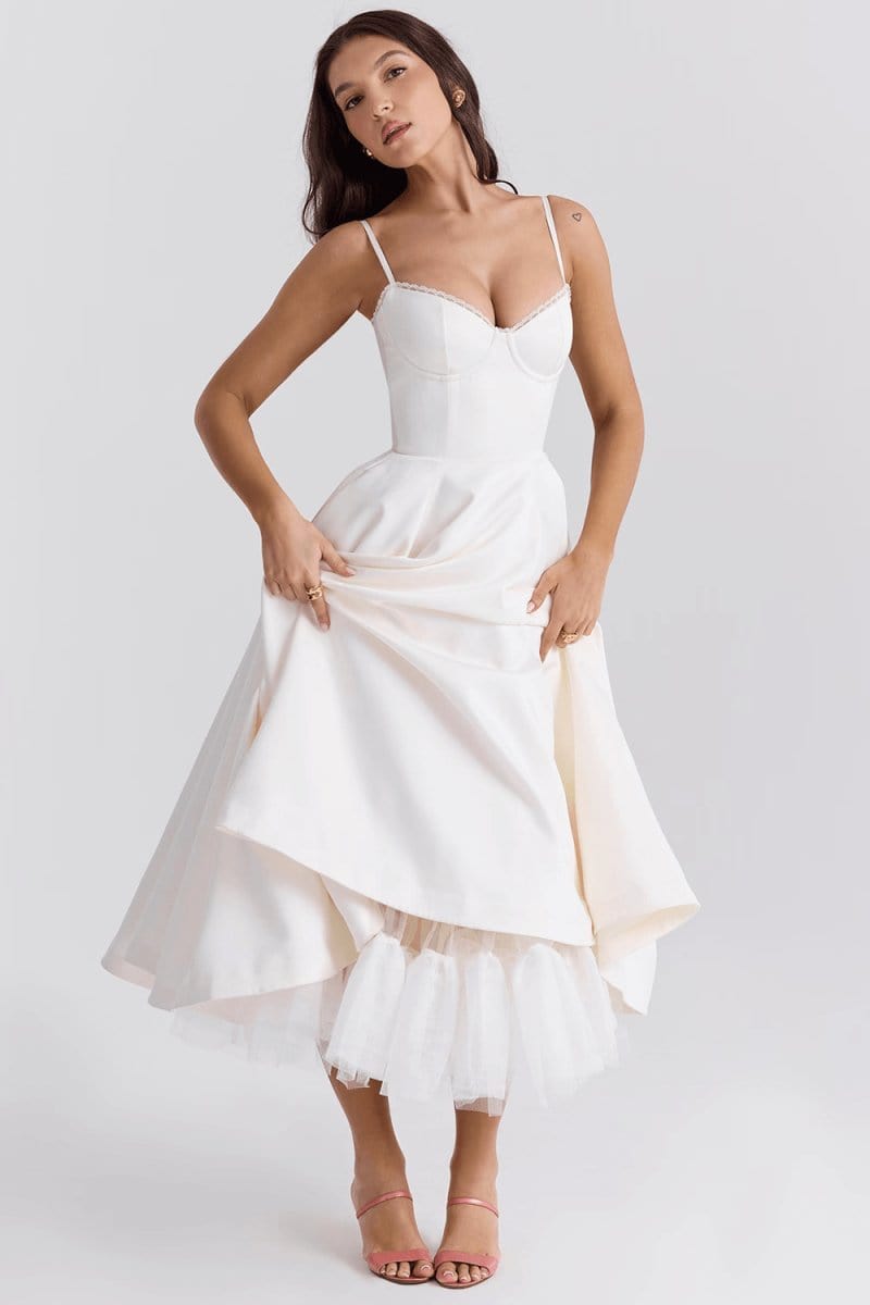 Sophie | Robe Longue Amincissante De Luxe - Floriebelle