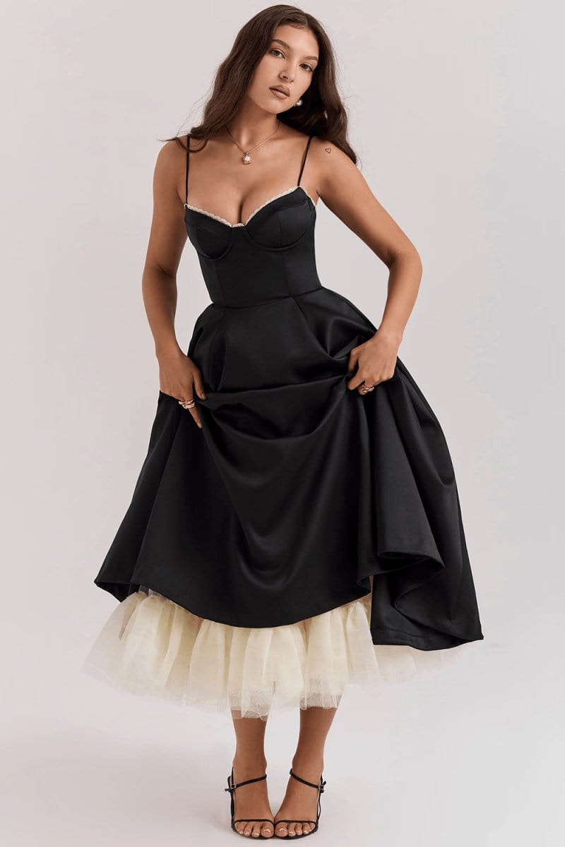 Sophie | Robe Longue Amincissante De Luxe - Floriebelle