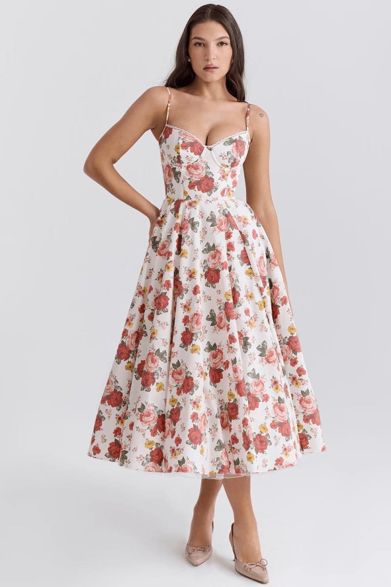 Sophie | Robe Longue Amincissante De Luxe - Floriebelle