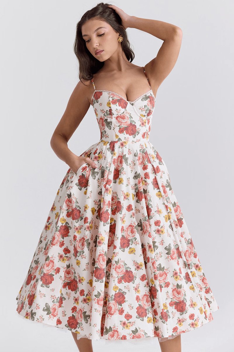 Sophie | Robe Longue Amincissante De Luxe - Floriebelle